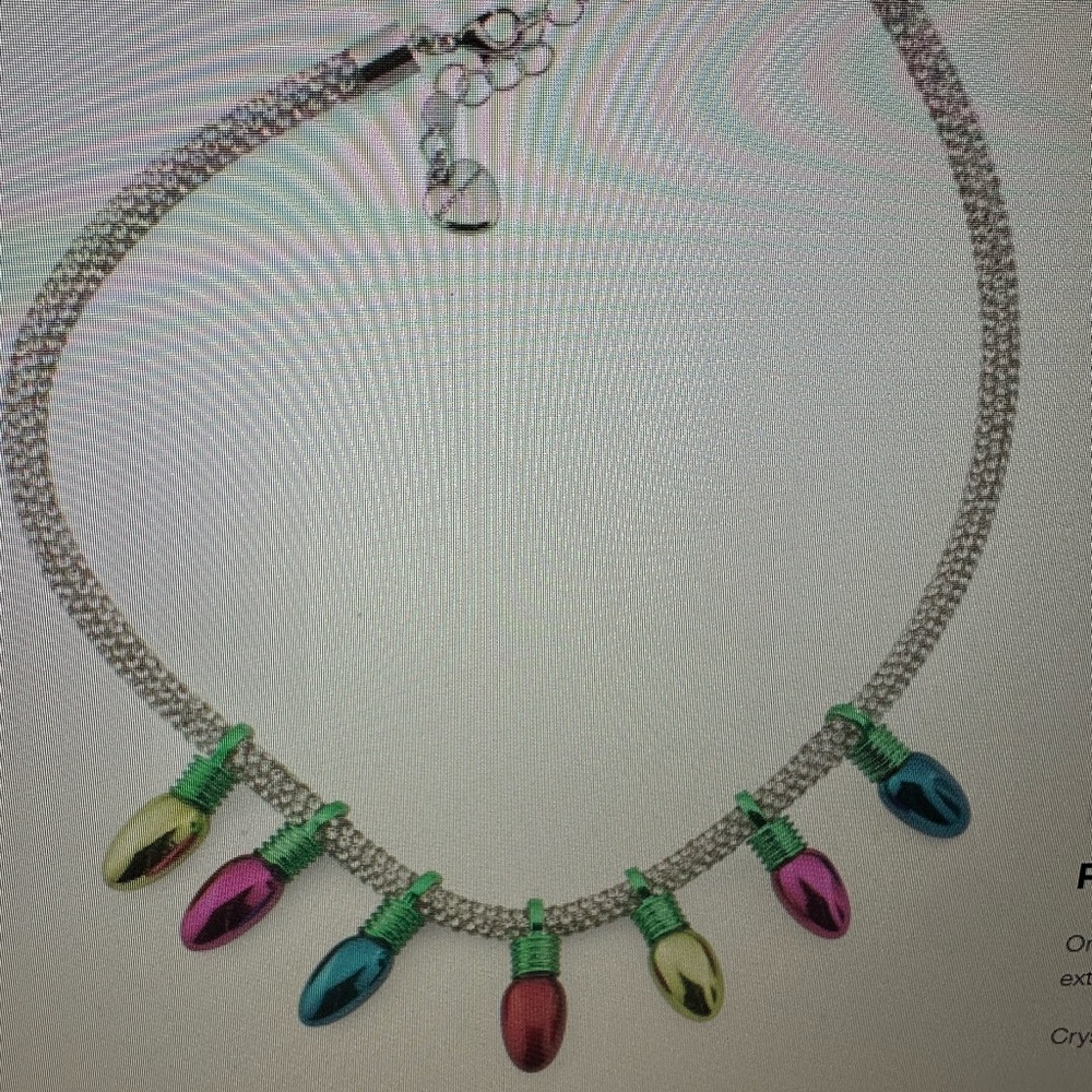 Betsey Johnson Holiday Lights Necklace